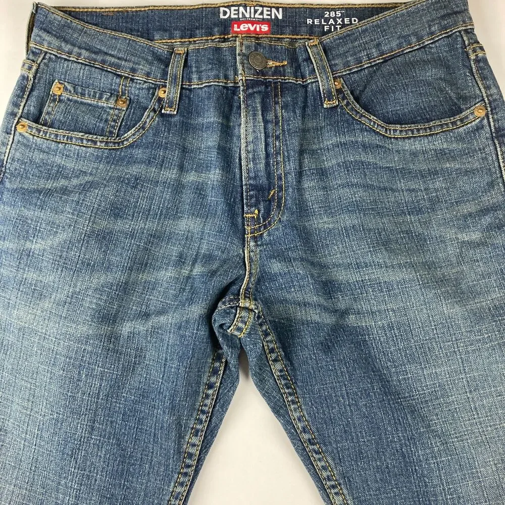 Denizen From Levi's 285 Relaxed Fit Jeans Men's 30x30 Blue Straight Denim